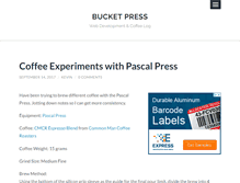 Tablet Screenshot of bucketpress.com